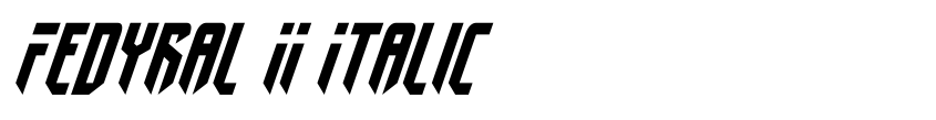 Preview Fedyral II Italic