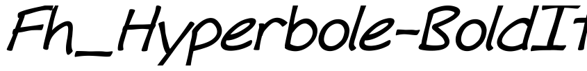 Preview Fh_Hyperbole-BoldItalic