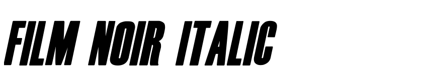 Preview Film Noir Italic