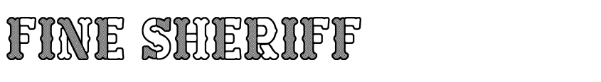 Font Fine Sheriff by Woodcutter Manero