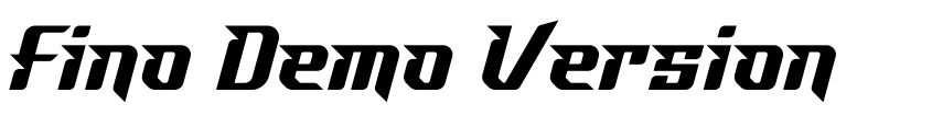 Font Fino Demo Version by Anthonie Van Hayu
