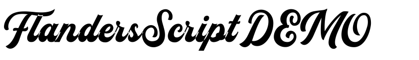 Font FlandersScriptDEMO by Letterhend Studio
