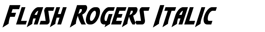 Preview Flash Rogers Italic