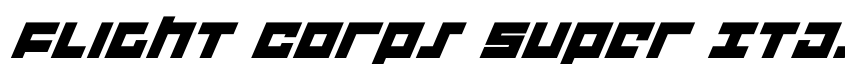 Preview Flight Corps Super Italic
