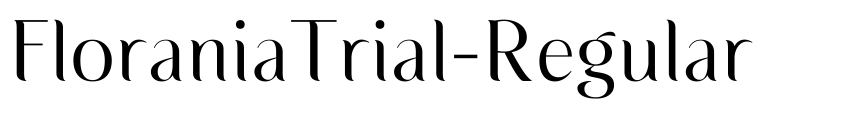Preview FloraniaTrial-Regular