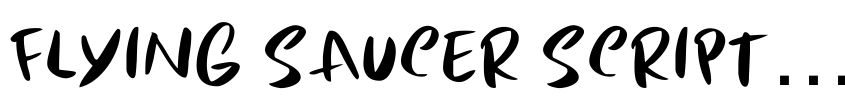 Preview Flying Saucer Script DEMO Regular