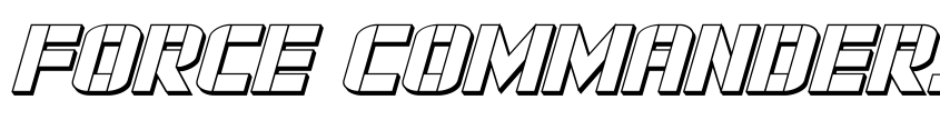 Preview Force Commander 3D Italic