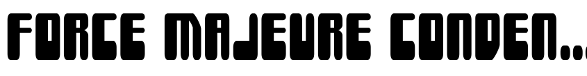 Font Force Majeure Condensed by Daniel Zadorozny