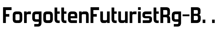 Preview ForgottenFuturistRg-Bold