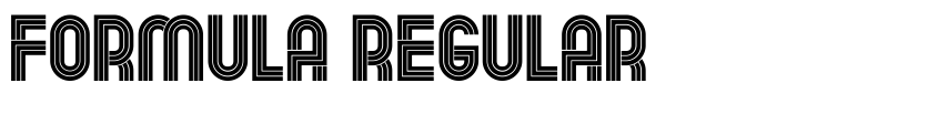 Font Formula Regular by Vladimir Nikolic