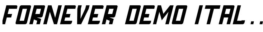 Preview FORNEVER DEMO Italic