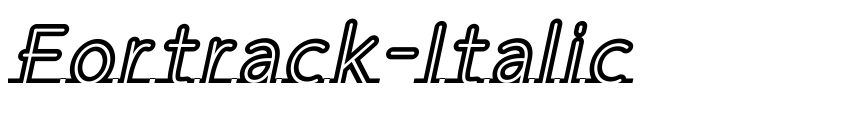 Preview Fortrack-Italic