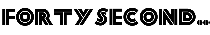 Font FortySecondStreetHB by Unknown