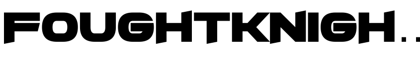 Font FoughtKnight X by Unknown