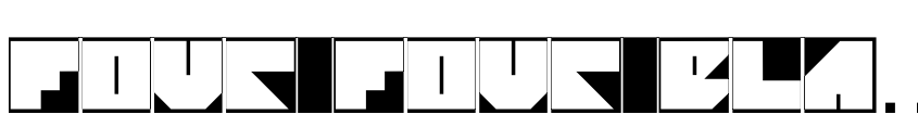 Font Four Four Black by Zoya Feldman