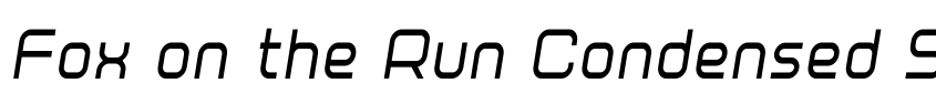 Preview Fox on the Run Condensed Semi-Italic