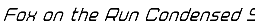 Preview Fox on the Run Condensed Super-Italic