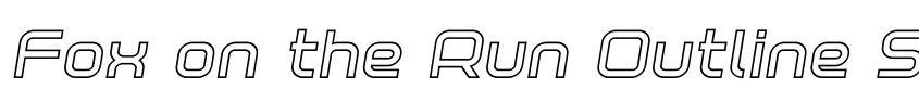 Preview Fox on the Run Outline Semi-Italic