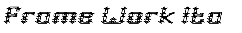 Preview Frame Work Italic