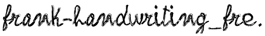 Preview frank-handwriting_free-version