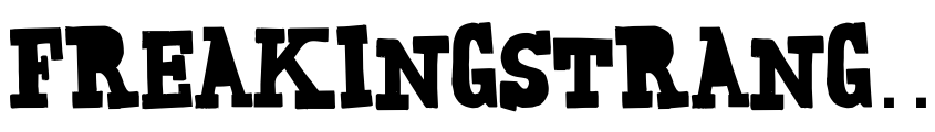 Preview FreakingStrange-Regular