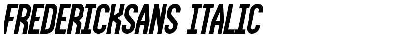 Preview FrederickSans Italic
