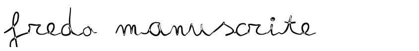 Preview fredo manuscrite