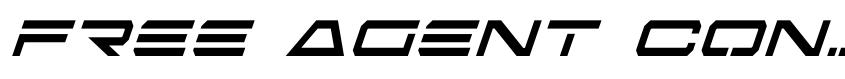 Preview Free Agent Condensed Italic