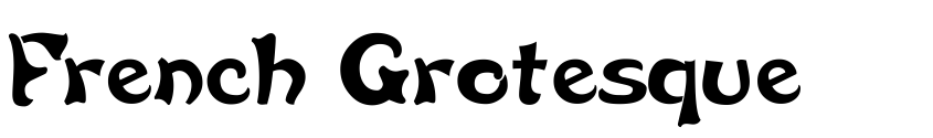 Preview French Grotesque