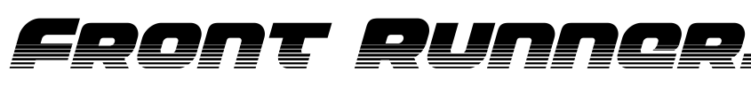 Preview Front Runner Halftone Italic