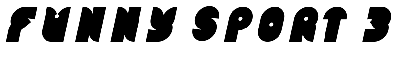 Preview FUNNY SPORT Bold Italic