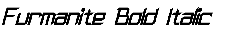 Preview Furmanite Bold Italic