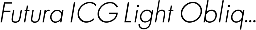 Preview Futura ICG Light Oblique