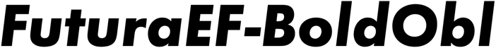 Preview FuturaEF-BoldObl