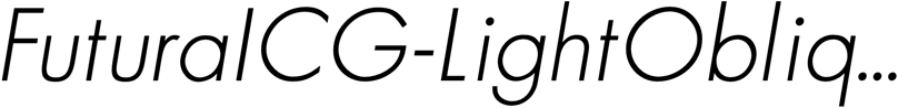 Preview FuturaICG-LightOblique