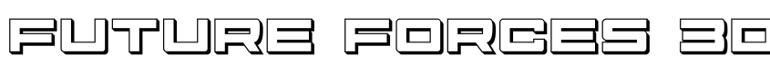 Font Future Forces 3D by Daniel Zadorozny