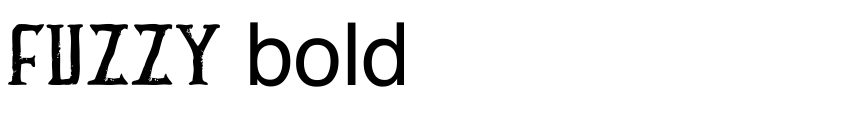 Font FUZZY bold by fontsandfashion.com
