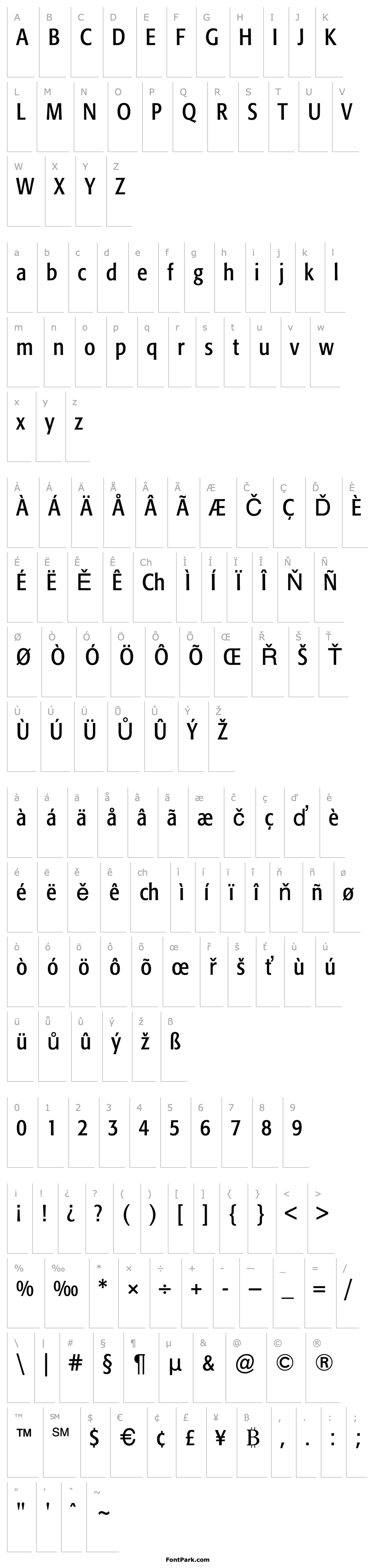 Overview Formata Condensed