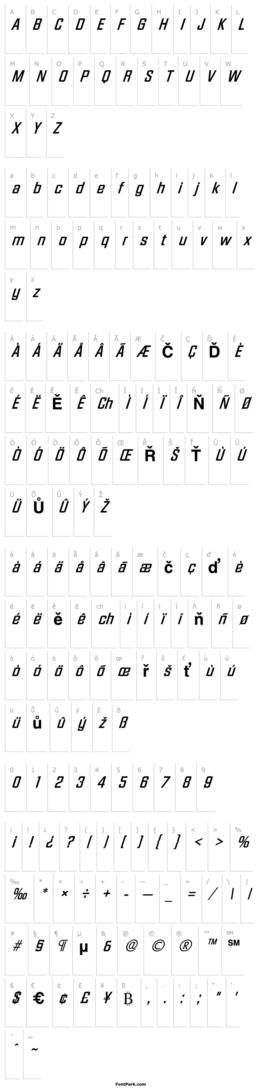 Přehled Facet-Xitalic Bold