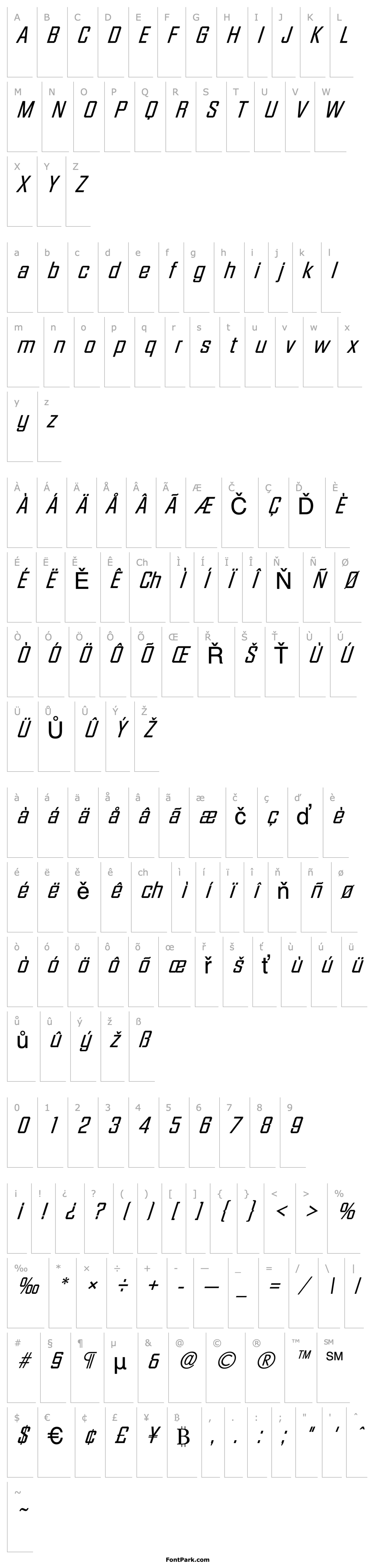 Overview Facet-Xitalic Regular