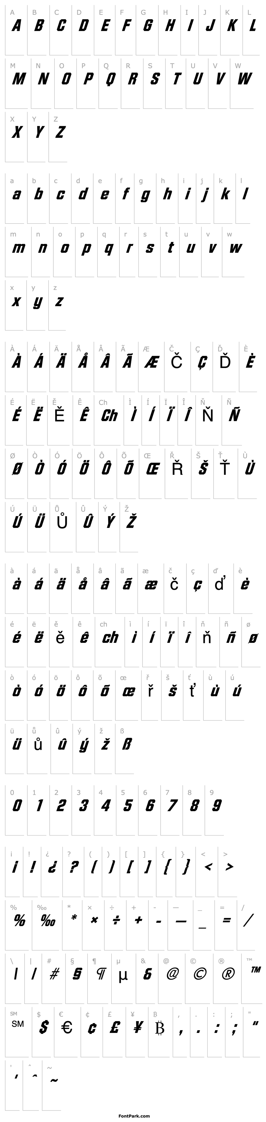 Overview FacetHeavy-Xitalic Regular