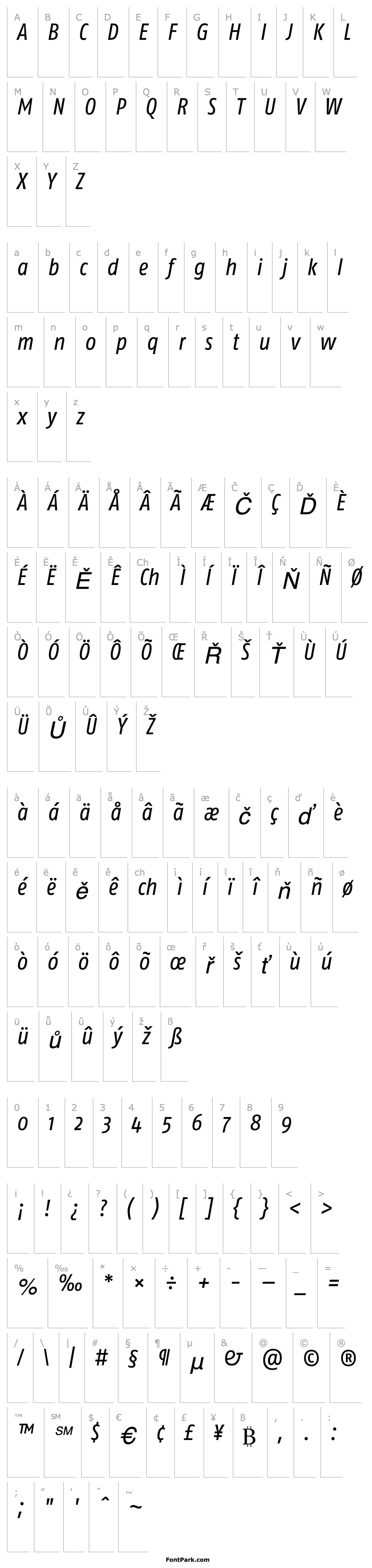 Přehled FagoCo-Italic