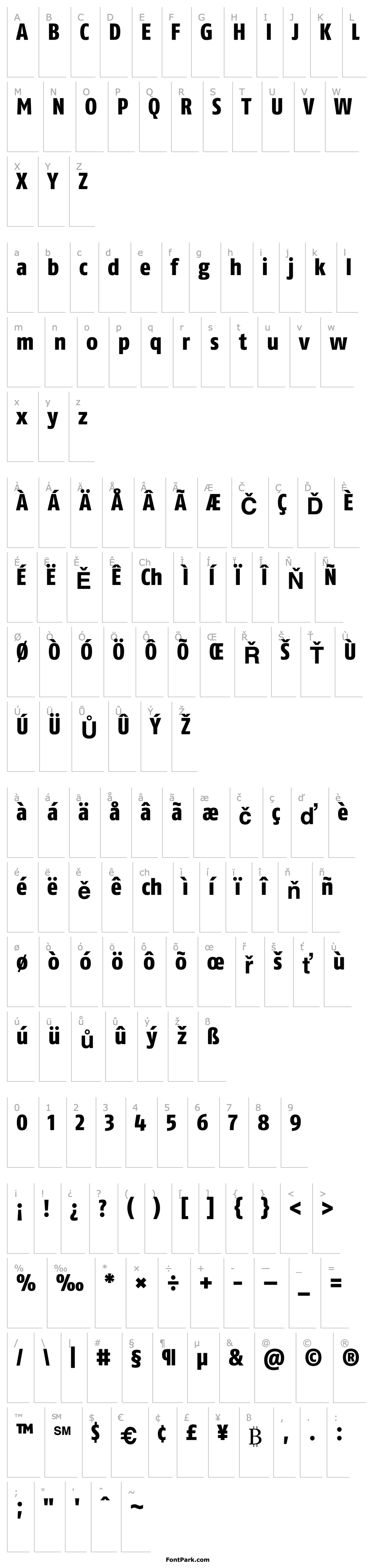 Overview FagoCoLf-ExtraBold