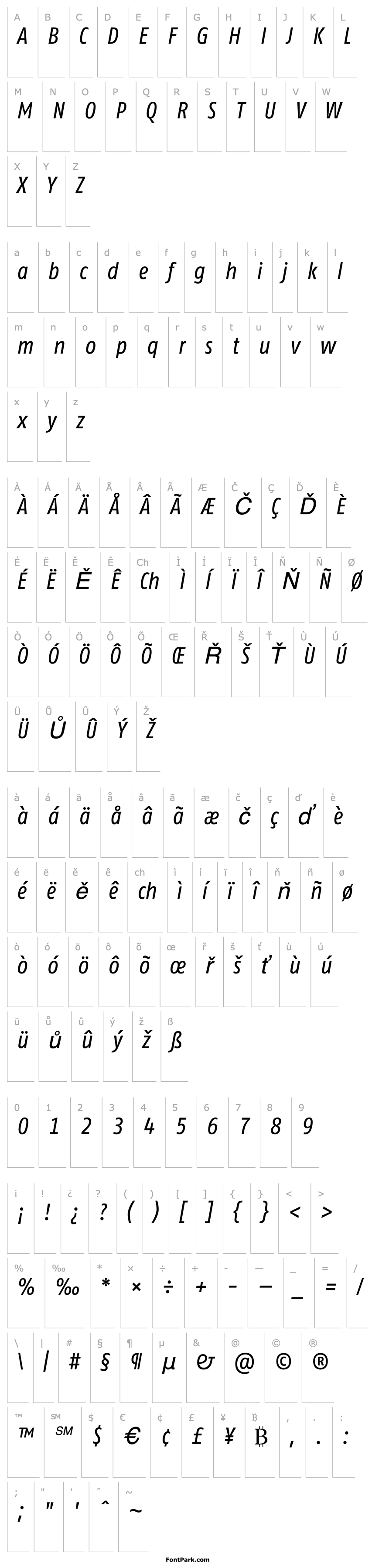 Overview FagoCoTf-Italic