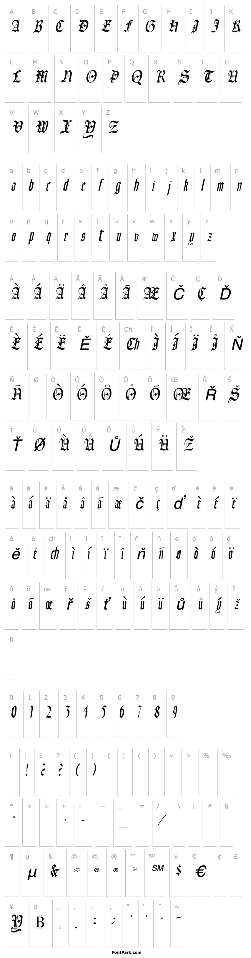 Overview Fains Italic