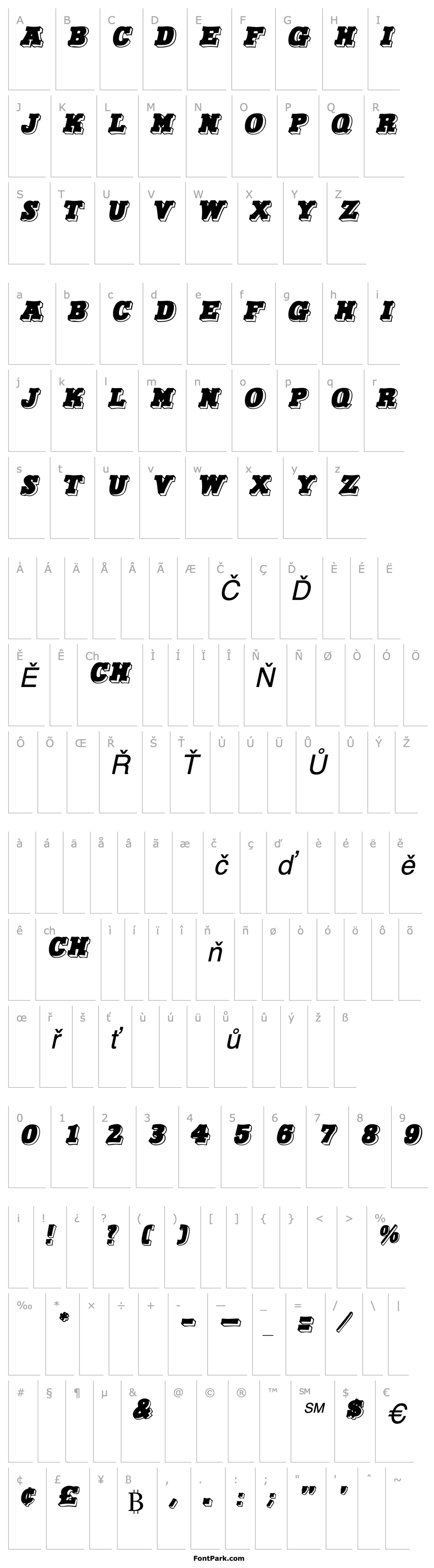 Přehled Fairbanks Italic