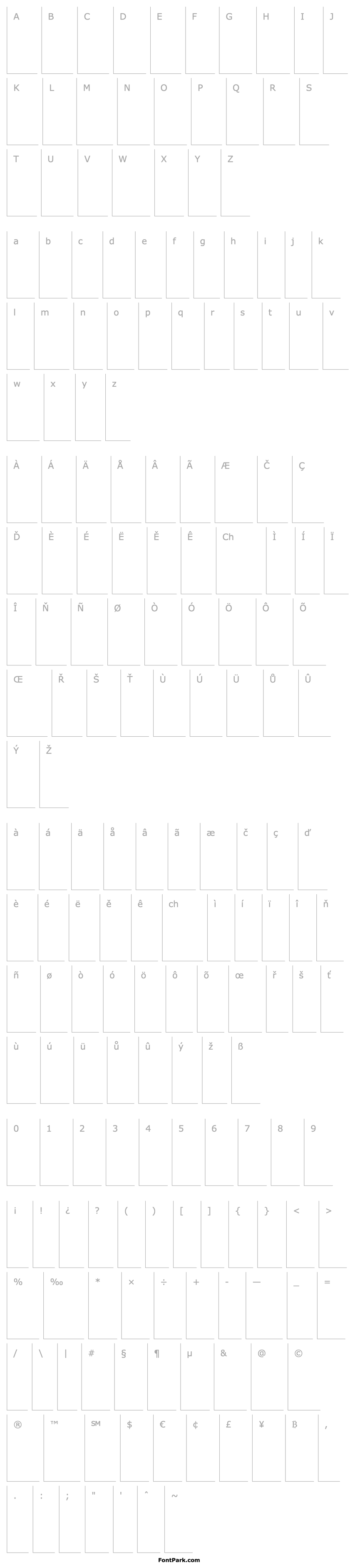 Overview Fairfield LT 86 Heavy Italic