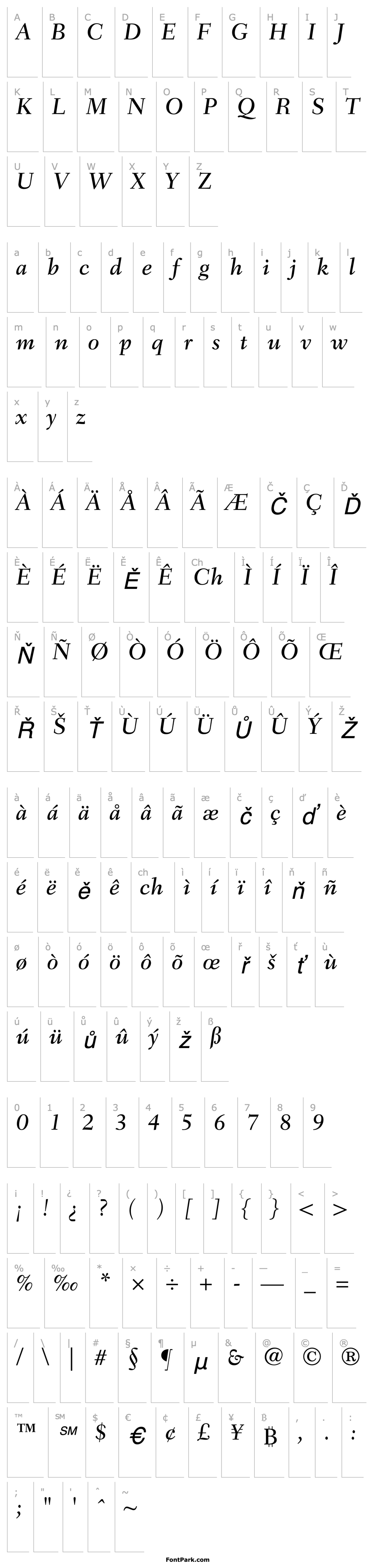 Overview FairfieldLH56-Medium Italic