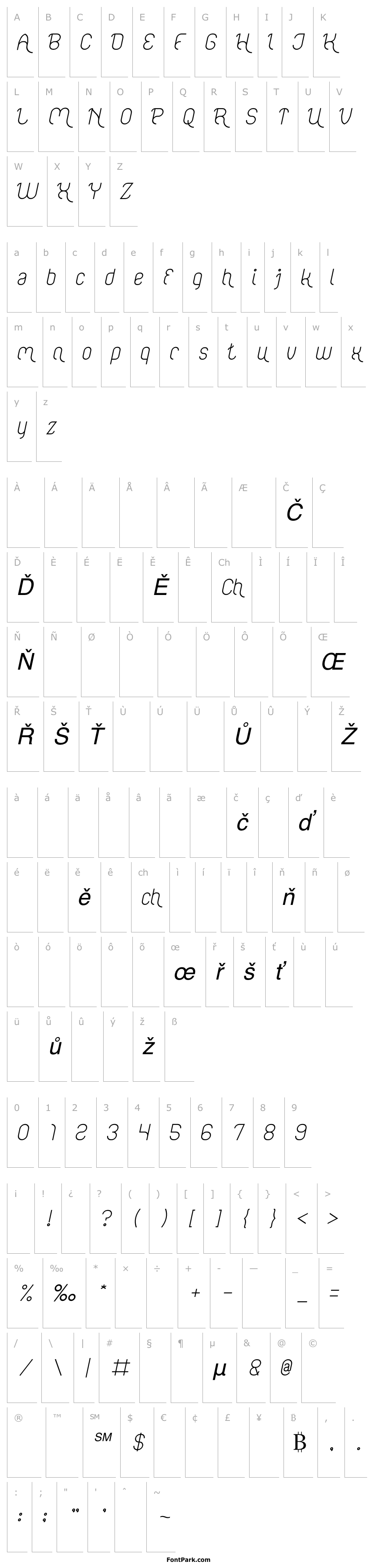 Přehled FALLINGINLOVE-Italic