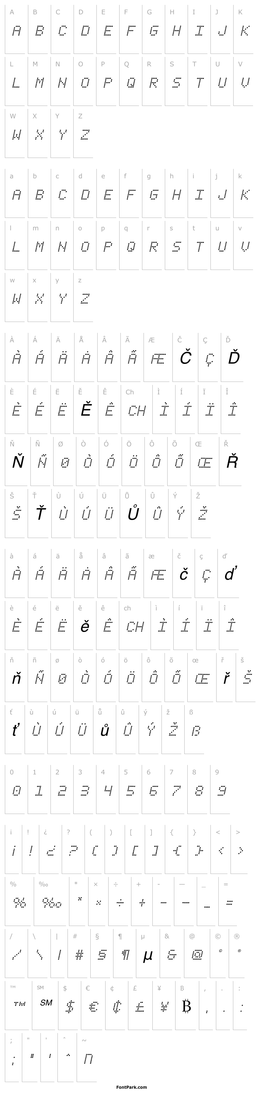 Overview Fanfare Ticker Italic